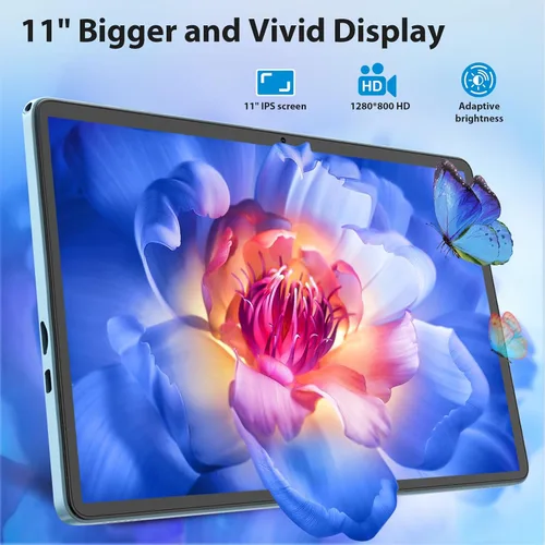 Miniatura 3 de Suicoey Tablet Android 15 de 11 pulgadas 2026 con teclado, 24 GB+256 GB, expansión de 2 TB, 8000 mAh, 5 MP+13 MP, WiFi 5G, IA Gemini, pantalla