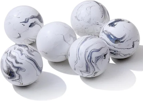 Miniatura 10 de Orbes decorativos para cuencos y jarrones, patrón circular, bolas redondas de resina de 4 pulgadas, juego de 3, centro de mesa de café para sala