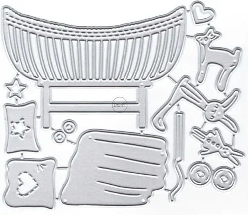 Miniatura 33 de DzIxY Casas Troqueles de corte de metal para kit de fabricación de tarjetas, troquelados de papel en relieve, plantillas de máquina de álbumes