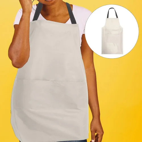 Miniatura 7 de Delantal de cocina impermeable para mujeres y hombres, delantal de cocina de PVC con bolsillo grande para lavar utensilios y cocinar