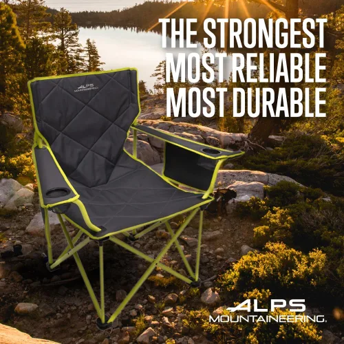 Miniatura 6 de ALPS Mountaineering King Kong - Sillas de camping para adultos con portavasos de malla y bolsillos, construidas duraderas y fiables con marco