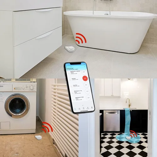 Miniatura 4 de THIRDREALITY Sensor de fuga de agua Zigbee con detección de goteo, alarma de 120dB, notificaciones de la aplicación habilitadas cuando funciona