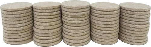 Miniatura 6 de Felt So Good 8802E Almohadillas autoadhesivas de fieltro para muebles, 1-1/2 pulgadas, beige, paquete de 60