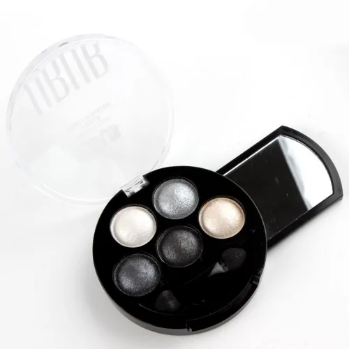 Miniatura 2 de 5 colores sombra de ojos en polvo metálico brillo paleta de sombra de ojos (Galaxy Silver) 4.7oz
