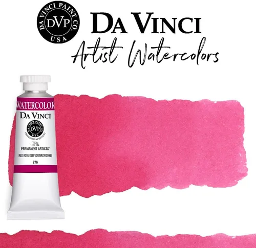 Miniatura 82 de DA VINCI PAINTS Pintura Acuarela Profesional para Artistas, Alizarin Crimson (Quinacridone), 37ml Índigo