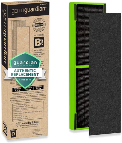 GermGuardian Filtro de Aire B, Filtro de Repuesto HEPA Genuino de Toxinas Claras para Purificador de Aire, Elimina el 99.97% de los Contaminantes,