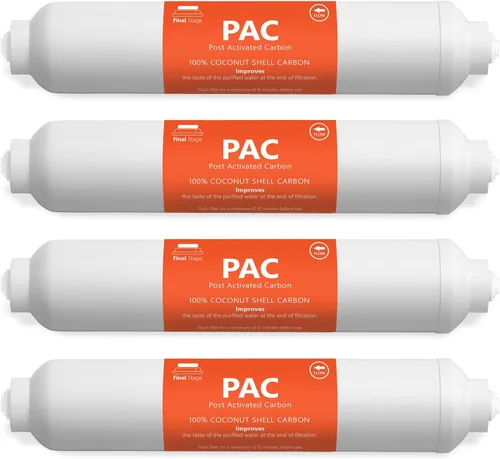 Miniatura 7 de Express Water 1 paquete de repuesto de filtro de agua de carbón posactivado, 5 micrones, 10 pulgadas, sistema de ósmosis inversa y debajo