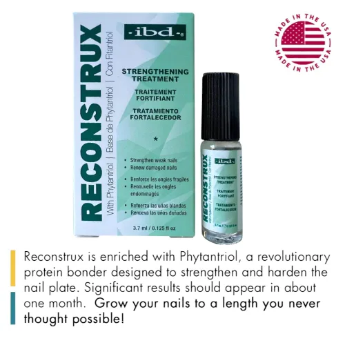 Miniatura 3 de IBD Reconstrux - Tratamiento de reparación de uñas, fortalecedor de uñas para uñas débiles y dañadas, tratamiento de crecimiento de uñas para pelar