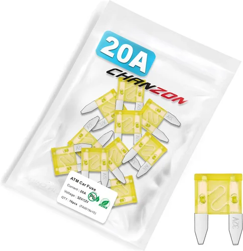 Miniatura 13 de Chanzon Fusible de hoja mini ATM/APM de 7.5 A con certificación UL, 10 fusibles automáticos de 7.5 amperios y 32 V, soplado rápido para automóvil