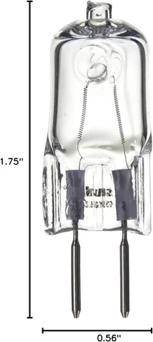 Miniatura 3 de Sunlite Q35/GY6/120V Bombilla halógena GY6.35 de 35 W, con base de dos pines, transparente