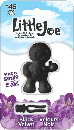 Little Joe 96405 - Aroma de terciopelo negro, ambientador de automóvil, clips a la ventilación del aire acondicionado, aceite de fragancia sin