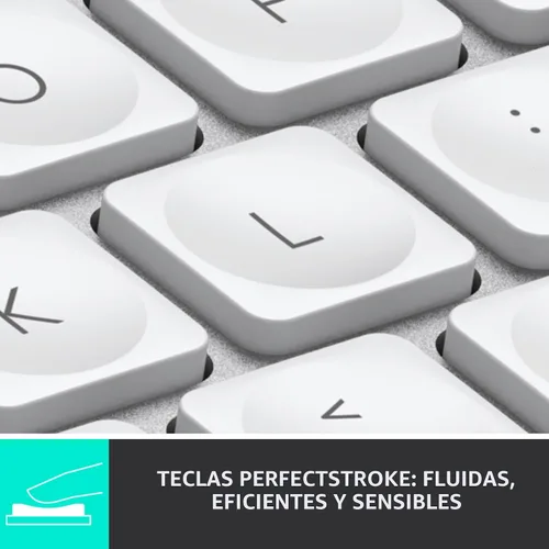 Miniatura 4 de Logitech MX Keys Mini - Teclado inalámbrico minimalista para Mac, compacto, Bluetooth, teclas retroiluminadas, USB-C, escritura táctil, compatible