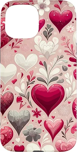 Miniatura 22 de Funda romántica para iPhone 11 Pro Max con corazones encantadores para el día de San Valentín