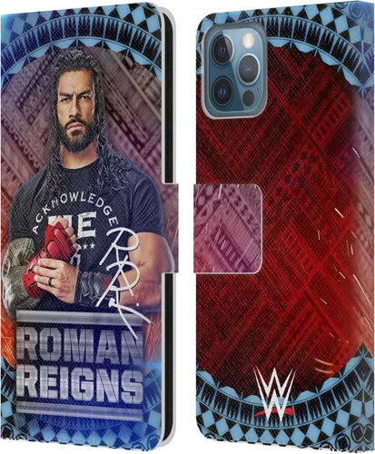 Miniatura 20 de Head Case Designs Officially Licensed WWE Distressed Logo Roman Reigns Leather Wallet Case Compatible with Apple iPhone 11