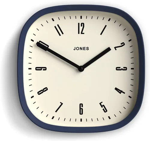 Miniatura 13 de JONES CLOCKS® Reloj de pared Marvel Reloj cuadrado redondo retro 10 pulgadas Rojo Aspecto de diseñador genial para cocina, sala de estar u