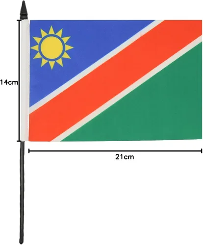 Miniatura 144 de AZ FLAG Sierra Leone Bandera de mesa 5'' x 8'' - Bandera de escritorio de Sierra Leona 21 x 14 cm - Bastón y base de plástico negro
