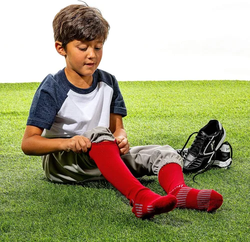 Miniatura 4 de Franklin Sports Calcetines de béisbol y sóftbol juveniles, calcetines de béisbol y sóftbol para niños, calcetines deportivos altos para niños y niñas