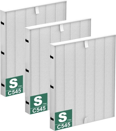 Filtro de reemplazo Improvedhand C545 S compatible con el purificador de aire Winix C545, filtros de alta eficiencia, reemplaza el filtro S