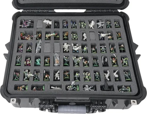 Miniatura 3 de Case Club 184 Miniature Figurine Hard Shell Carrying Case - Fits Warhammer 40k, DND, Battletech, Citadel & More! This Tabletop Army Travel & Storage