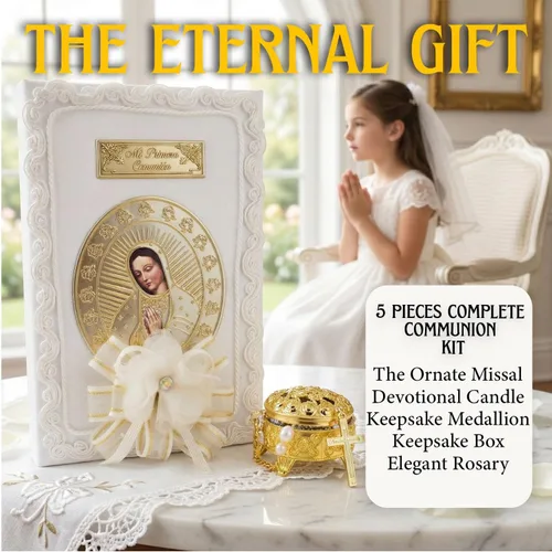 Miniatura 4 de Juego de velas y biblia de primera comunión en español - Biblia y Vela de Primera comunión para niña - Vela para Primera comunion niña - Juego