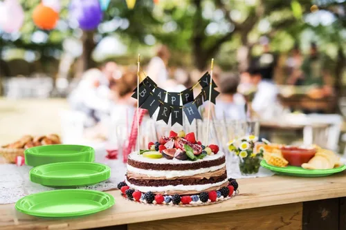 Miniatura 5 de Party Solids Platos de plástico verde lima para fiesta de 7 pulgadas, platos desechables de color verde lima para suministros de fiesta, 100 piezas