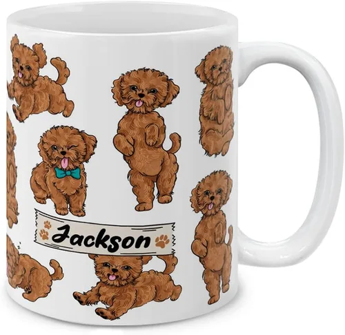Miniatura 13 de MUGBREW English Bulldog - Taza de café de cerámica con posturas divertidas y juguetonas, 11 onzas Bulldog Inglés Posturas divertidas y juguetonas
