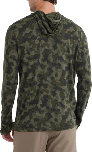 Miniatura 2 de Free Fly Sudadera ligera con capucha para hombre, con protección solar UPF 20+ para hombre, transpirable, manga larga, para pesca