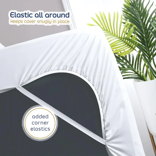 Miniatura 4 de Nestl Protector de colchón de tamaño matrimonial – Protector de colchón de enfriamiento de alta calidad, protector de colchón impermeable