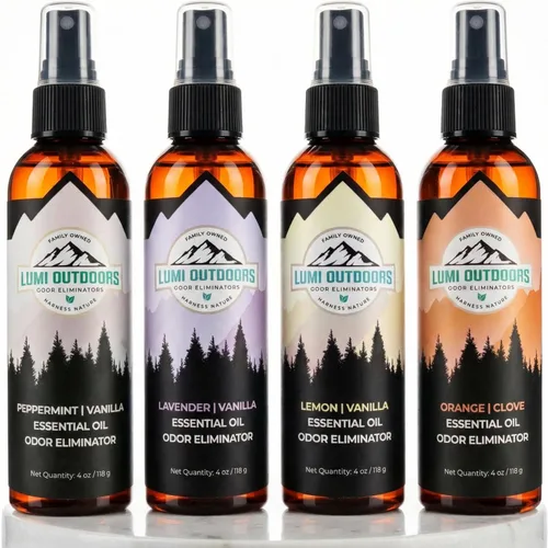 Miniatura 9 de Lumi Outdoors Ambientador natural - Clavo de naranja - Aceite esencial que elimina olores en aerosol