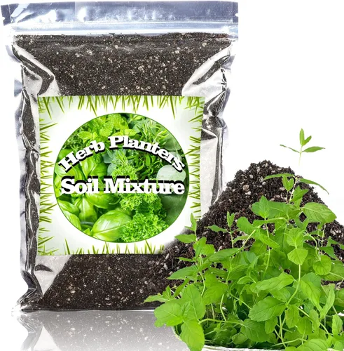 Mezcla de tierra orgánica para macetas Doter para todos los contenedores pequeños de interiores y exteriores, incluyendo hierbas, hortalizas y