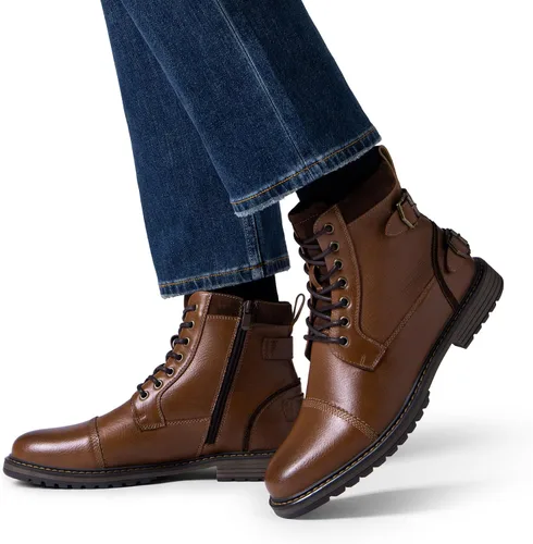 Miniatura 7 de Bruno Marc Botas de motocicleta para hombre, botas de vestir Oxford