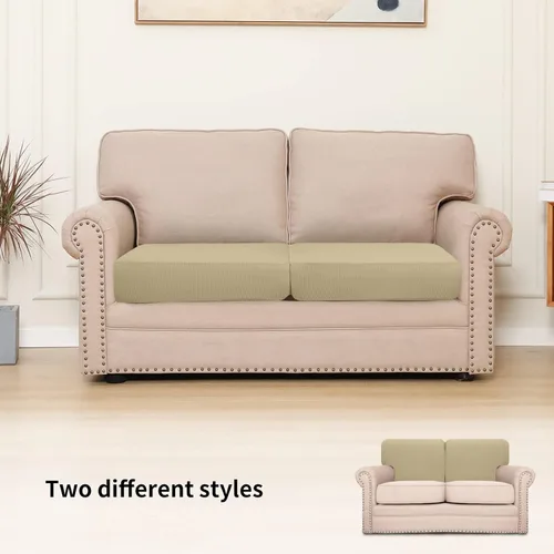 Miniatura 2 de Easy-Going - Funda de cojín elástica individual para sofá biplaza, sillón, funda de cojín protectora, suave, flexible con parte inferior elástica