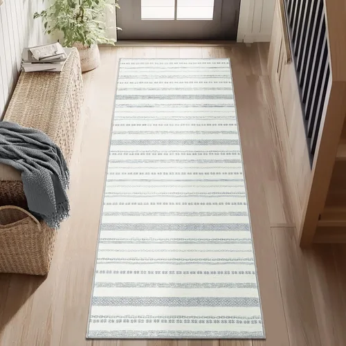 Miniatura 81 de jinchan Alfombra marroquí de pasillo 2x10 para pasillo - Alfombra de pasillo para cocina bohemia lavable a máquina, alfombra moderna suave, Boho