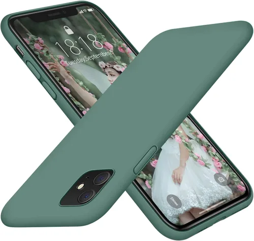 Miniatura 13 de DTTO Funda compatible con iPhone 11, serie Romance, funda de silicona cubierta completa [protección mejorada de cámara y pantalla] con cojín