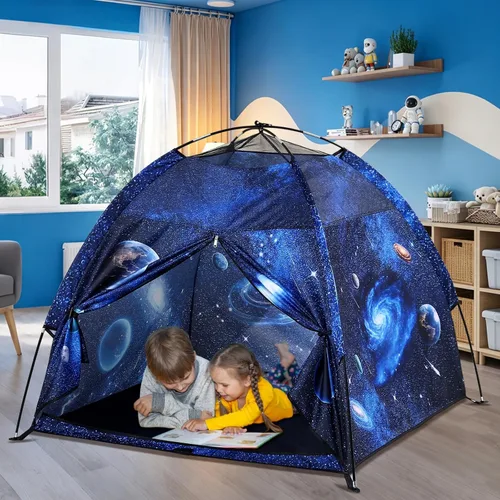 Miniatura 4 de Tienda de campaña para niños Lucky castle Playhouse para niños y niñas, tienda de campaña de cúpula fácil y divertida tienda de campaña para niños