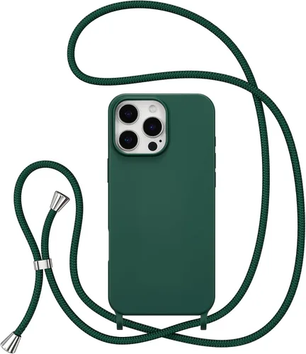 Miniatura 18 de ZTOFERA Funda Crossbody para iPhone 15 Pro con Correa de Cordón Ajustable, Funda Suave de Silicona Líquida para iPhone 15 Pro 6.1 pulgadas - Rosa