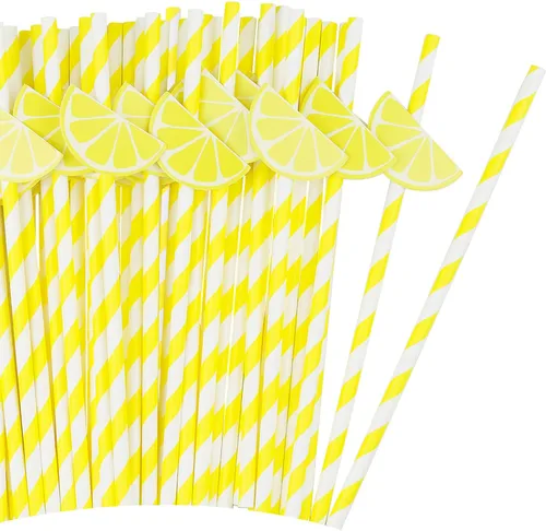 Miniatura 10 de 50 popotes de papel de margaritas desechables, pajitas de margaritas para hojas de otoño, bodas, baby shower, suministros de fiesta de cumpleaños