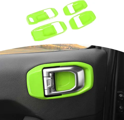 Miniatura 18 de RT-TCZ para Wrangler JL Tapa de Manija Interior de Puerta Cubierta de Cuenco para Jeep Wrangler JL JLU Gladiator JT 2018 en Adelante Accesorios