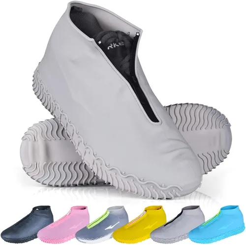 Miniatura 11 de Shoe Covers Waterproof Reusable Foldable Not-Slip Rain Shoe Covers with Zipper,Shoe Protectors Overshoes Rain Galoshes for Kids Men and Women