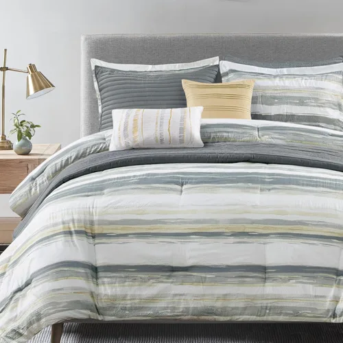 Miniatura 21 de Madison Park Heritage - Juego de edredón y colcha combinado, diseño moderno de lujo, ropa de cama alternativa de plumón para todas las estaciones