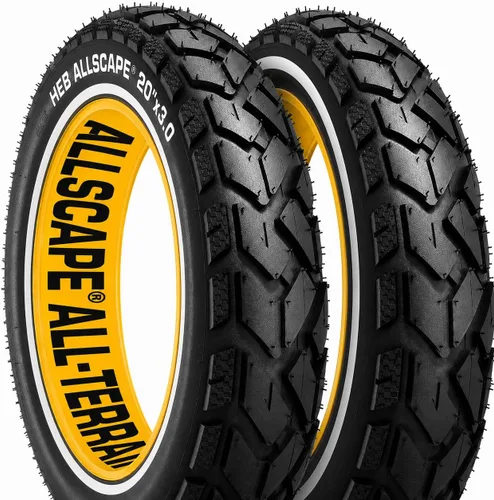 Miniatura 10 de HEB ALLSCAPE 20x4.0 26x4.0 24x4.0 20x3 inch E-Bike Fat Tire, Performance Puncture Resistant Heavy Duty for MTB, All Terrain Tread for Street and