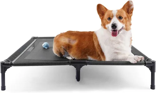 Miniatura 14 de suddus Cama elevada para perros impermeable al aire libre, cama elevada portátil para perros, camas para perros fuera del suelo, cama para perros