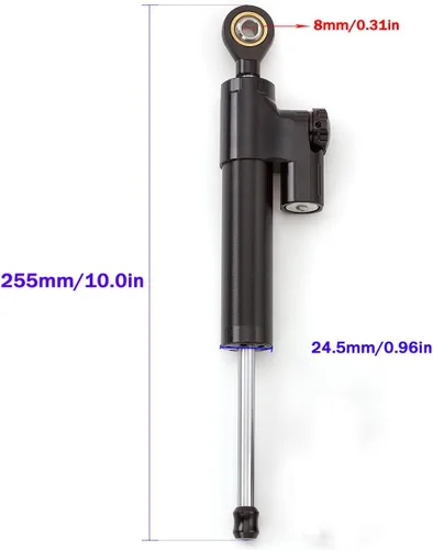 Miniatura 5 de Compatible con GSXR600 GSXR750 2006-2010 / GSXR1000 2007-2008 CNC amortiguador de dirección de motocicleta estabilizador barra de control