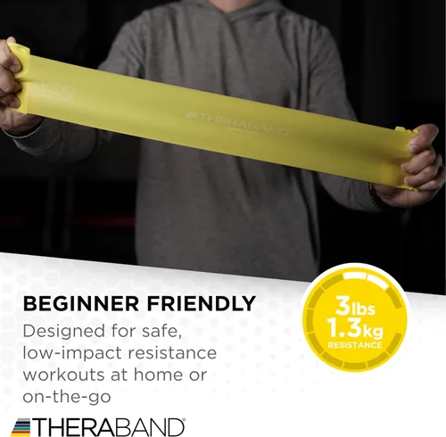 Miniatura 3 de THERABAND Resistance Bands Set, Elastic Bands for Exercise & Physical Therapy, Strength Training for Upper & Lower Body Fitness