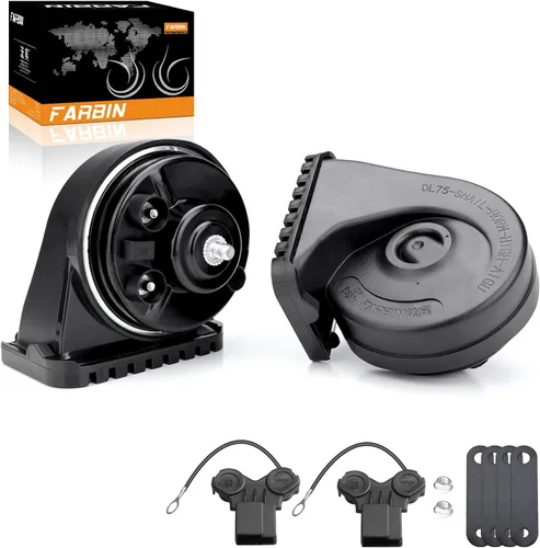 Miniatura 12 de FARBIN Bocina de Auto Compatible con Hyundai/Kia. Bocina de Auto Impermeable de 12V Fuerte de Tono Alto/Bajo Bocinas de Caracol Eléctricas
