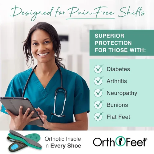 Miniatura 4 de Orthofeet Women's Orthopedic Talya Nurse Shoes