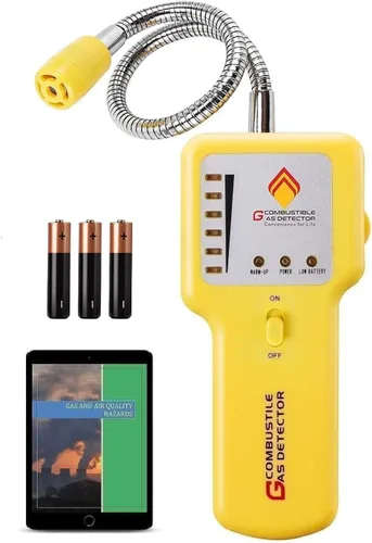 Detector de fugas de gas – Detector portátil de gas natural para propano, metano, GLP, GNL, combustible y gas de alcantarillado – Detector de gas