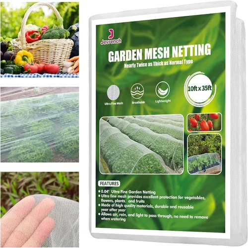 Red de jardín, Jevrench Red de jardín duradera ultra fina, cubierta de plantas de jardín, cubierta de fila de plantas, hace que las plantas,