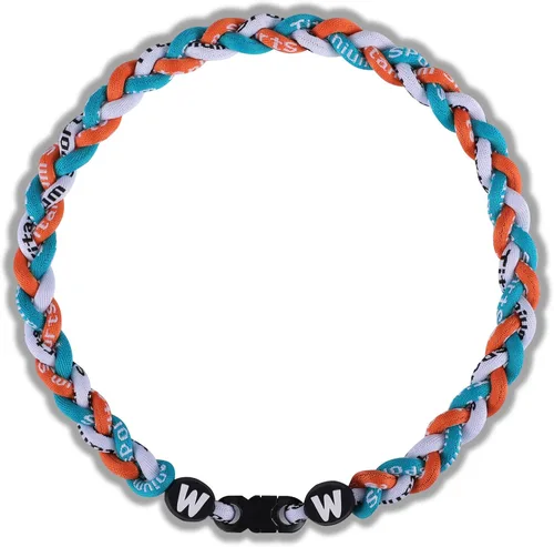 Miniatura 19 de Willtok Collar de béisbol prémium de 18 pulgadas con cuerda trenzada de nailon con diseño Tornado