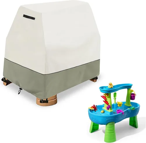 Miniatura 11 de Cubierta para mesa de agua para niños, resistente al aire libre, 600D, impermeable, anti-UV, a prueba de polvo, para niños, compatible con Step2